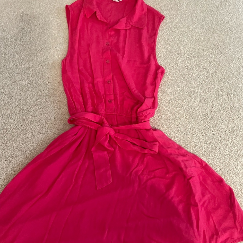 Amazon essential hot pink dress